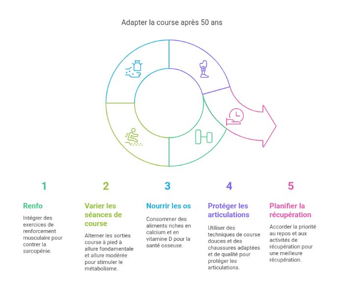Adapter la course  pied  50 ans