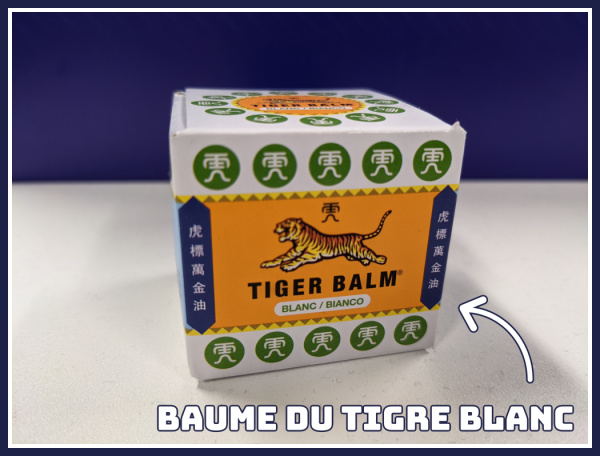 Baume du tigre blanc pour soigner aprs running