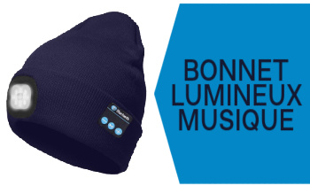 Bonnet lumineux et bluetooth