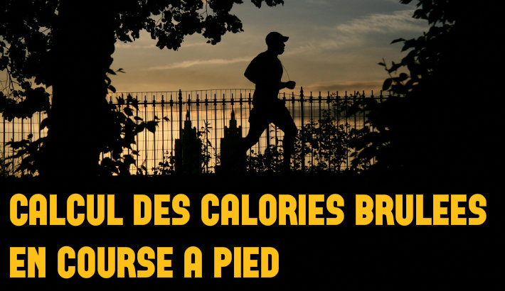 Tableau et calcul des calories brules pendant la course  pied