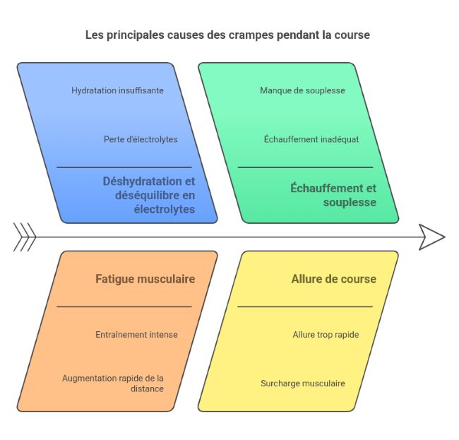 Causes des crampes pendant le running