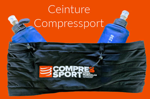 Ceinture CompressSport porte flasque gourde