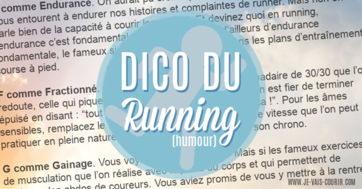 Dictionnaire du Running en 26 mots issus du jargon course  pied