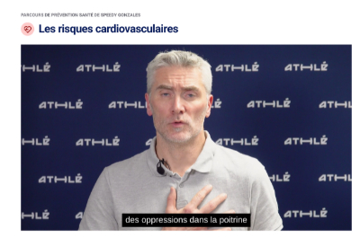 Prsentation des risques cardiovasculaires par un mdecin des quipes de France d'athltisme