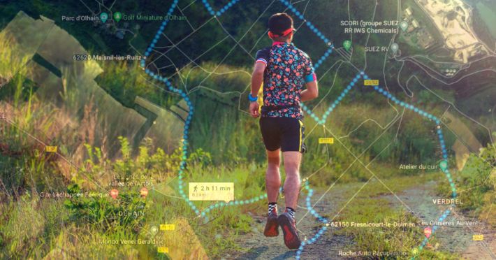 Crer un itiniraire course  pied avec Google Maps pour aller courir