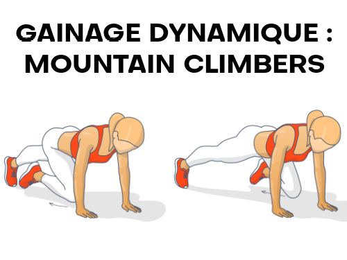 Mountain climbers pour la course  pied