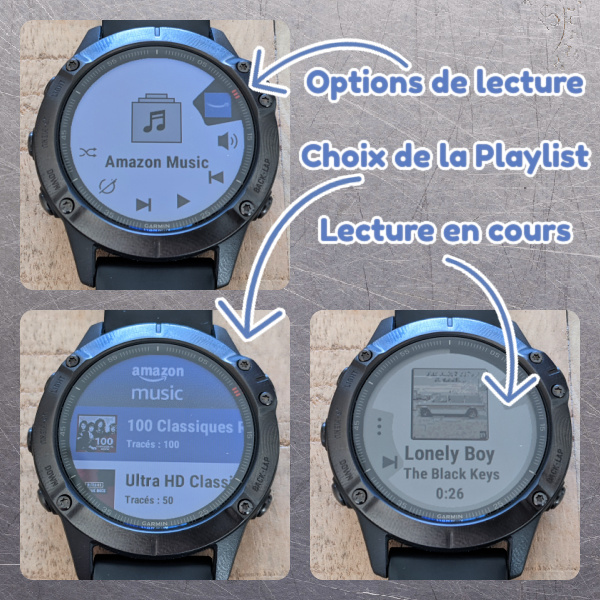 Comment fonctionne la musique sur montre gps garmin