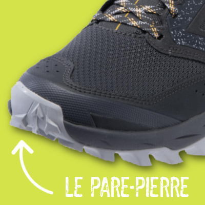 Pare-pierre  l'avant des chaussures de trail