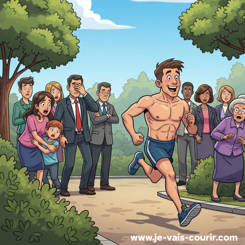 Courir avec une tenue non approprie