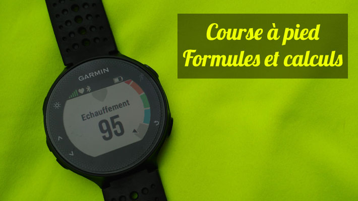 Course  pied - Formules et calculs