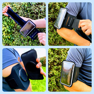 SHAPEHEART innovation française, Brassard telephone sport universel pour  running, course à pied, rando Brassard pour smartphone avec pochette  magnétique détachable imperméable : : High-Tech