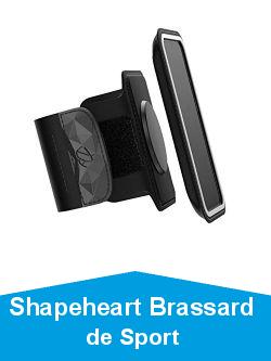 Shapeheart Brassard de Sport Magntique avec Pochette Dtachable Universelle, Tlphone XL Jusqu  16.7cm