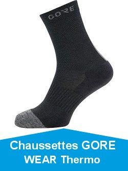 GORE WEAR M Thermo Chaussettes mi-hautes Chaussettes mi-hautes black/graphite grey - L (Taille Fabricant: 41-43)