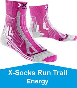 X-Socks Run Trail Energy Chaussette Femme, Rose, 35/36 EU (2.5-3.5 UK)
