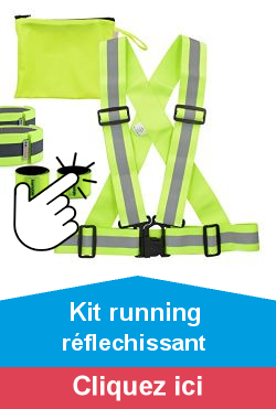 kwmobile Kit de scurit rflchissant - 1x Gilet Jaune -2X Brassard Scratch -2X Bracelet  claquer - Haute visibilit Nuit - Vlo Moto Course