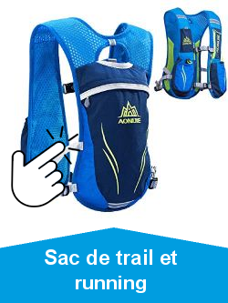 TRIWONDER Sac Trail 5,5L Gilet d\'Hydratation Sac  Dos Hydratation Lger pour Marathon Randonne VTT Course Running Homme Femme (Bleu - Seul Sac)