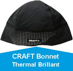 CRAFT Bonnet Thermal Brillant 2.0 Noir REFLECHISSANT Bonnet Sport