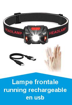 Winzwon Lampe Frontale LED USB Rechargeable Lampe Torche avec Smart Sensor 5 Modes IPX4 tanche Lampe Frontale pour Pche, Camping, Lecture, Randonne, Cyclisme, USB Cble inclus