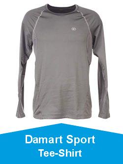 Damart Sport T-Shirt Easy Body 4 Thermolactyl Homme, Gris, X-Large