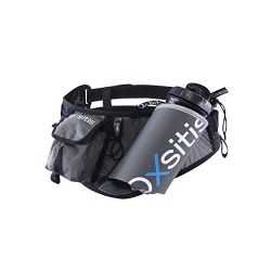 OXSITIS ACE.X Ceinture Porte-bidons Homme, Gris-Blanc-Cyan, 36 au 48
