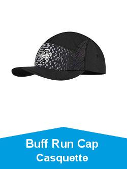 Buff Run Cap Casquette Mixte, Gris fonc, Taille Unique