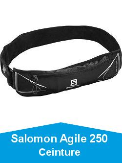 Salomon Agile 250 Ceinture d\'hydratation 250 ml Trail Running Randonne, Mixte Adulte, Noir, Taille unique