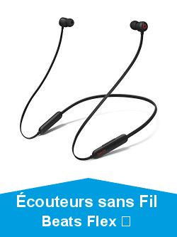 couteurs sans Fil BeatsFlex Puce AppleW1 pour Casques et couteurs, couteurs magntiques, Bluetooth Classe1, 12Heures d'coute Noir Beats