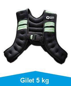 RPM Power Weight Gilet lest pour cardio et renforcement avec support de tlphone (gilet de 5 kg)