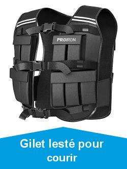 PROIRON Gilet Lest Rglable 10kg, 20 Packs de Poids, Veste de Poids Homme Femme avec Bande Rflchissante pour Course  Pied Musculation Entranement Force Endurance Exercice Cardio, Noir