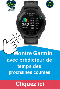      Montre Garmin avec prdicteur de temps des prochaines courses