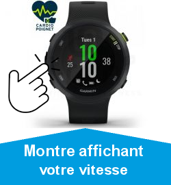 Montre affichant votre vitesse