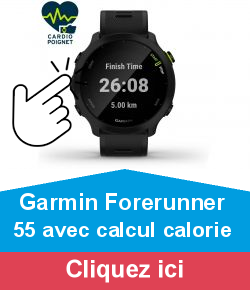 Garmin Forerunner 55 avec calcul calorie