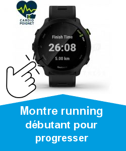 Montre running dbutant pour progresser