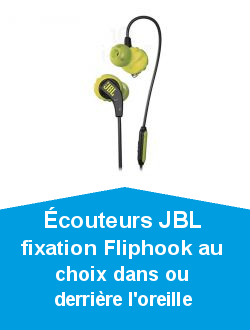 couteurs JBL fixation Fliphook au choix dans ou derrire l'oreille
