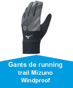 Gants de running trail Mizuno Windproof