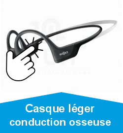 Casque lger conduction osseuse