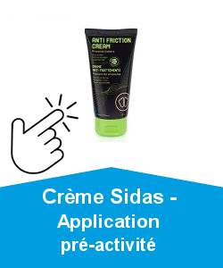 Crème Sidas - Application pré-activité