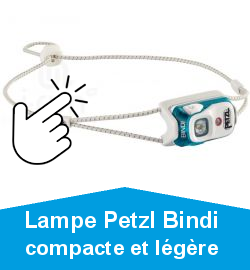 Lampe Petzl Bindi compacte et légère