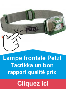 Lampe frontale Petzl Tactikka un bon rapport qualit prix