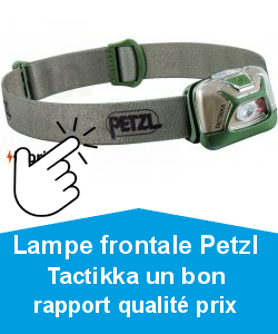 Lampe frontale Petzl Tactikka un bon rapport qualit prix