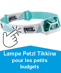 Lampe Petzl Tikkina pour les petits budgets