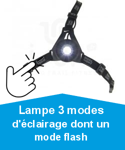 Lampe 3 modes d'éclairage dont un mode flash