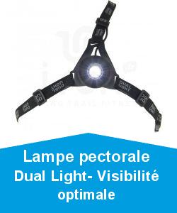 Lampe pectorale Dual Light- Visibilit optimale